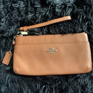 Coach Wallet Large Authentic Brown Leather